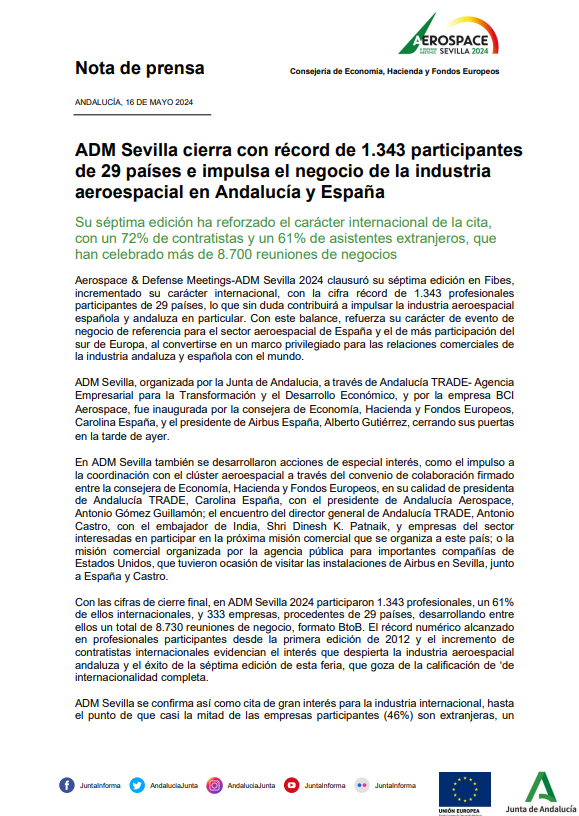 Press release ADM Sevilla april